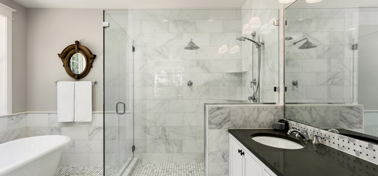 bathroom shower door installation in Mt Prospect