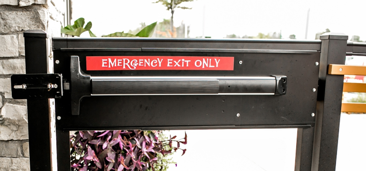 emergency push bar installation in Mt Prospect
