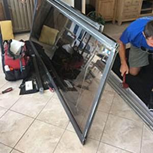 sliding glass door frame repair Mt Prospect